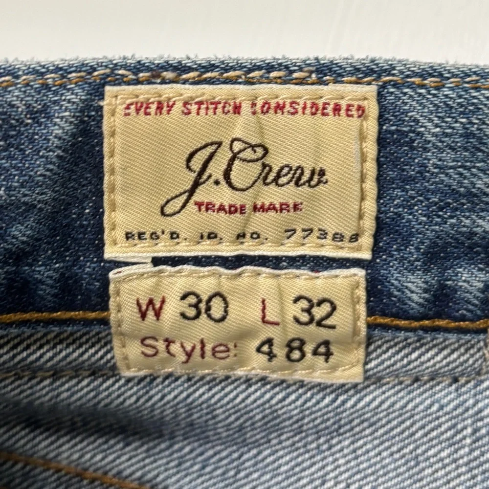 J.Crew 484 Slim Fit Jeans Mens 30x32 Kaihara Japanese Denim Blue Medium Wash